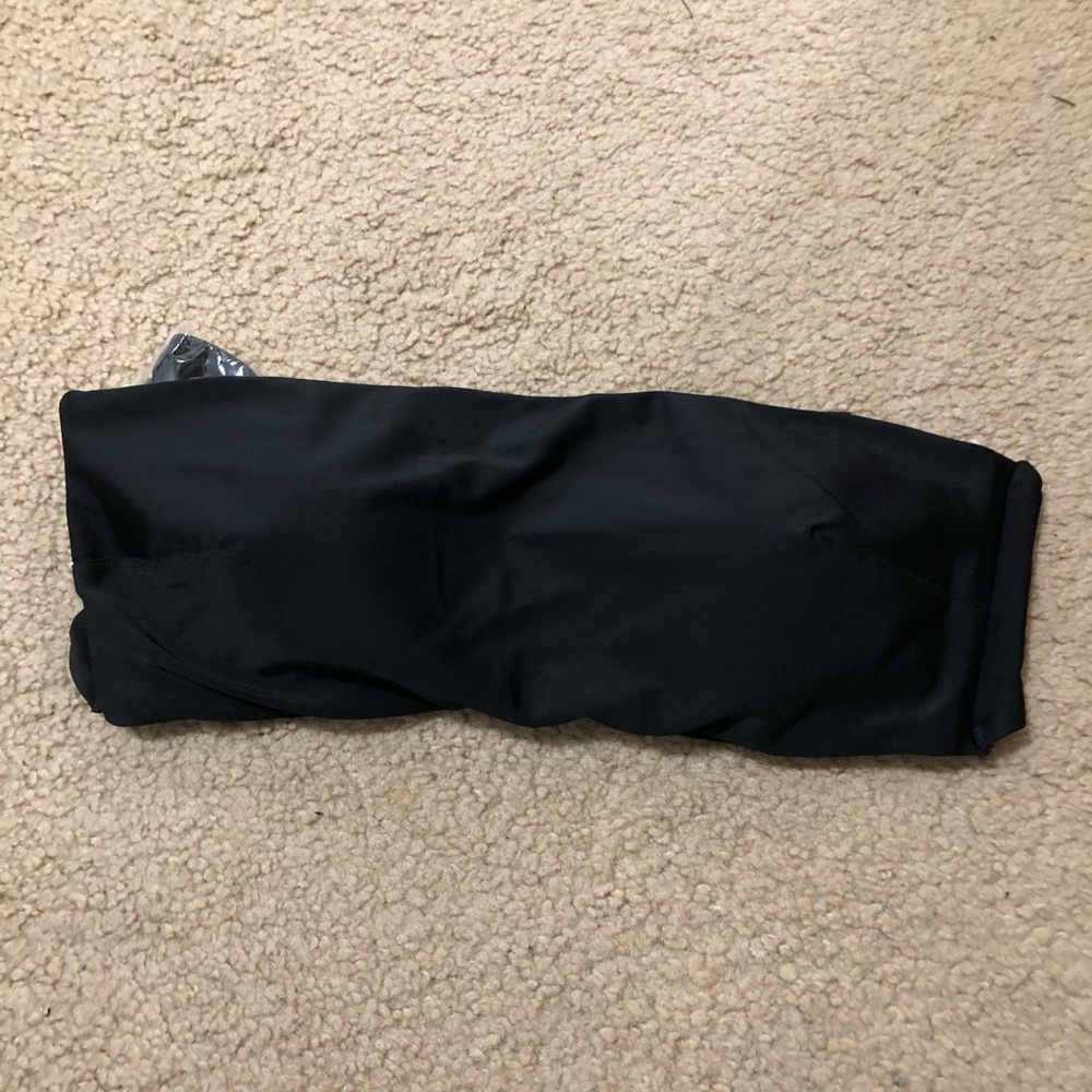 Aerie black bandeau bikini top NWT